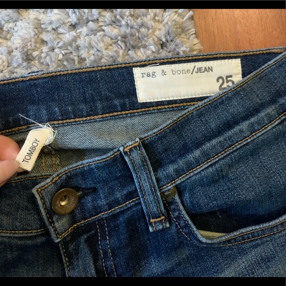 Rag & Bone Denim Jeans - Tomboy colour Burnley - Size 25 - Picture 4 of 6